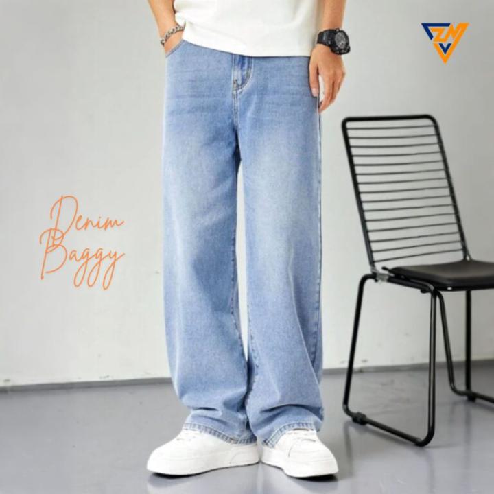 Denim Semi Baggy – SKY BLU & ASH