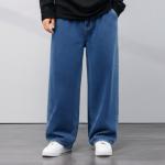 Solid Denim Baggy-SKY BLU